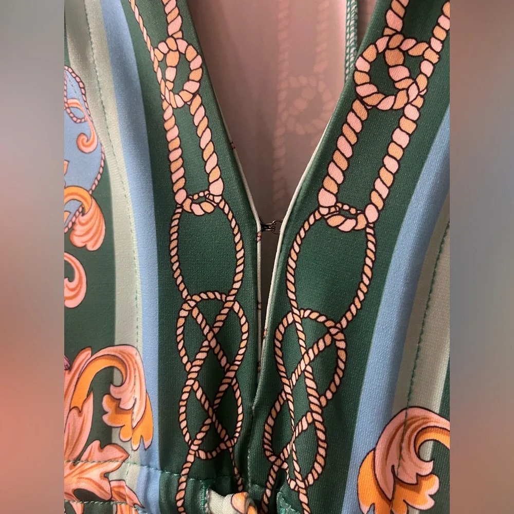 Boston Proper Floral Status Border Print Maxi Dress - Picture 6 of 9